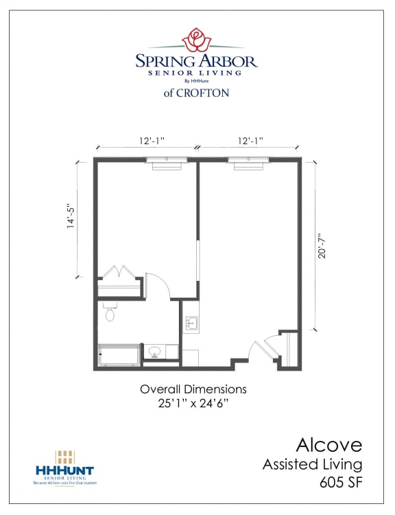 Studio, 1 & 2 Bedroom Apartments Spring Arbor of Crofton